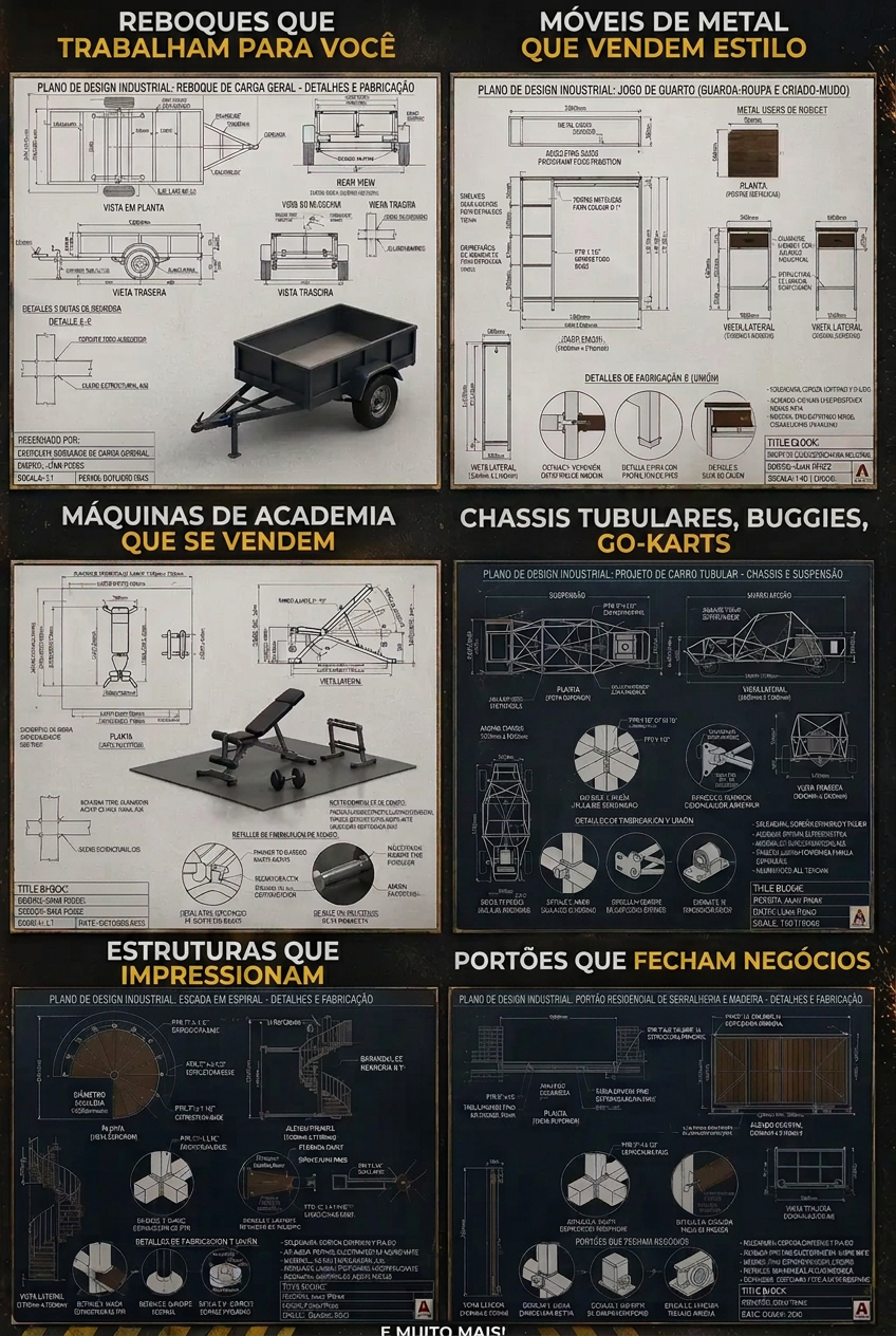 Projetos de serralheria sendo usados na prática